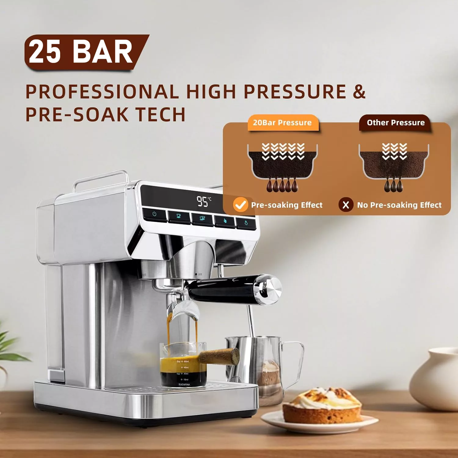 اسپرسو ساز 1800 میلی‌لیتر فلر مدل CMF-2024