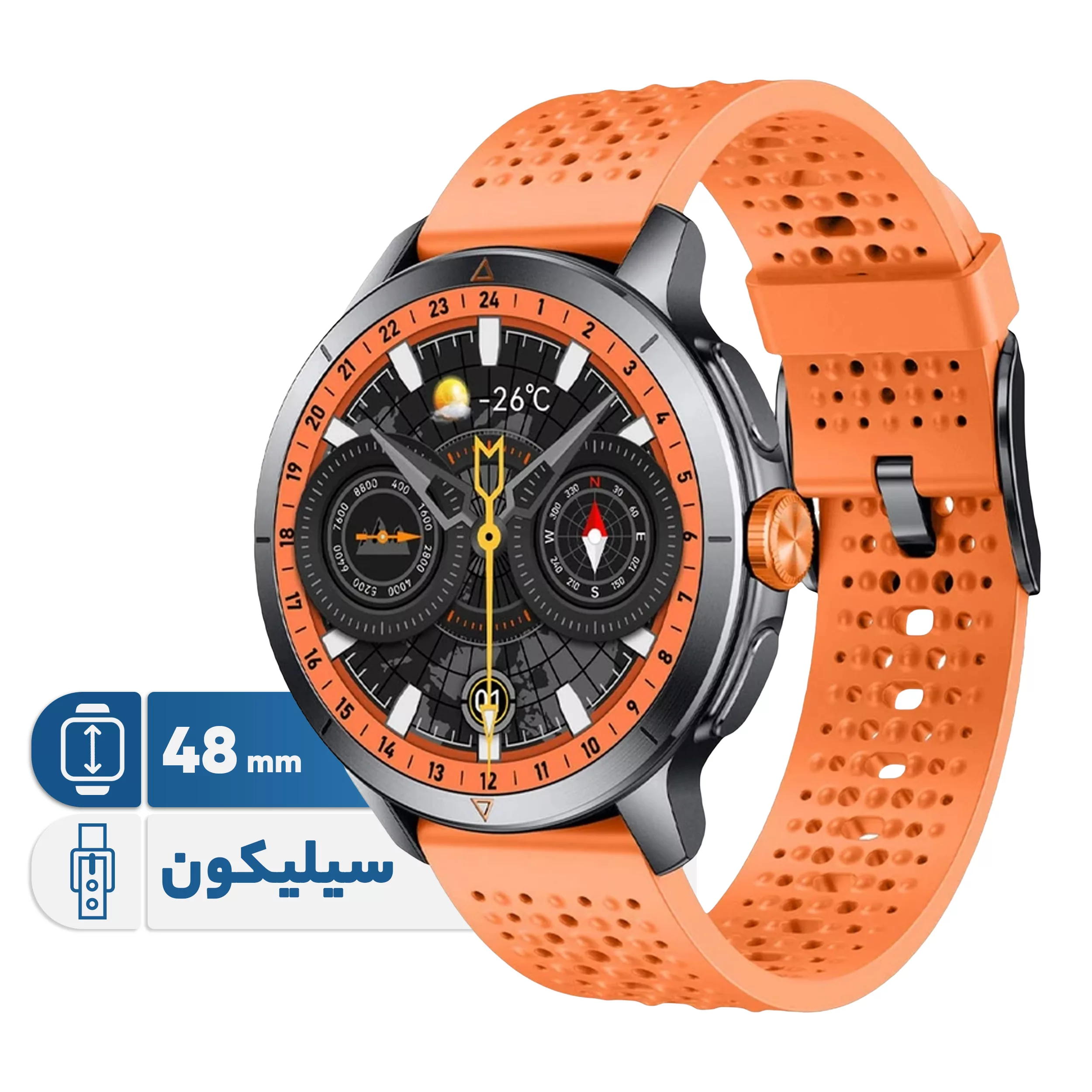 ساعت هوشمند گلوریمی مدل GX RACE مناسب برای ورزش، کنترل سطح اکسیژن خون، شمارش ضربان قلب، پایش وضعیت خواب