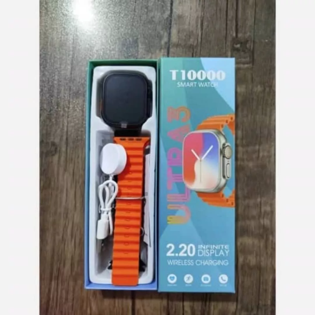 ساعت هوشمند 2 اینچی مدل T10000 Ultra3 با بند سیلیکونی