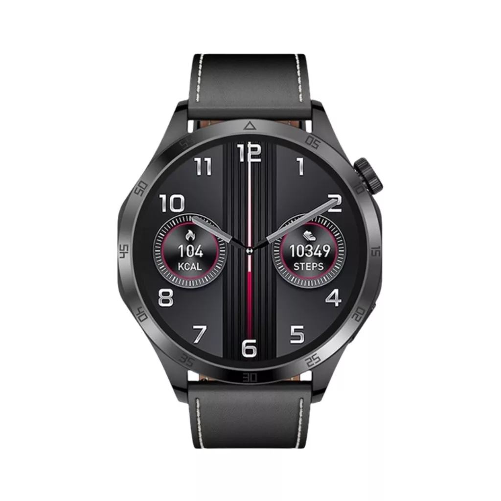 ساعت هوشمند 1/43 اینچی گرین لاین مدل optima با بند چرم مصنوعی