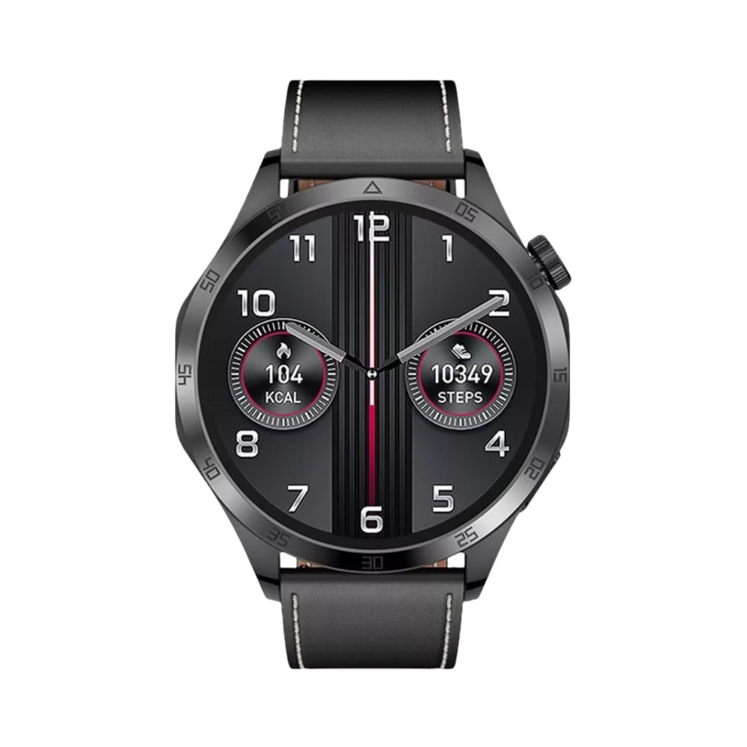 ساعت هوشمند 1/43 اینچی گرین لاین مدل optima با بند چرم مصنوعی