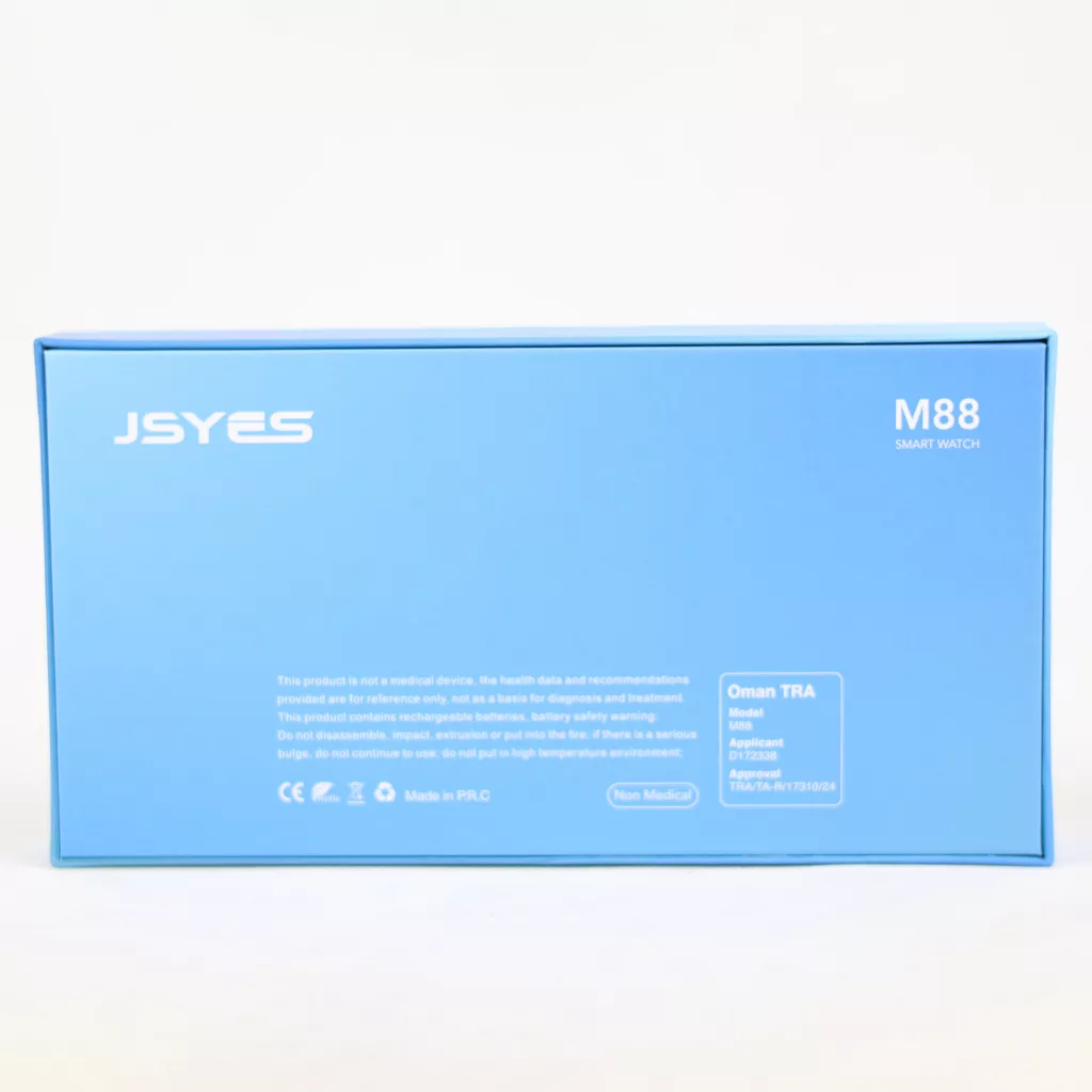 ساعت هوشمند مدل M88 دارای قابلیت های صفحه نمایش رنگی، صفحه نمایش لمسی، کنترل موسیقی (Music Player)، کنترل سطح اکسیژن خون، قابلیت مکالمه مستقیم، قابلیت تغییر طرح ساعت یا تم بند سیلیکون