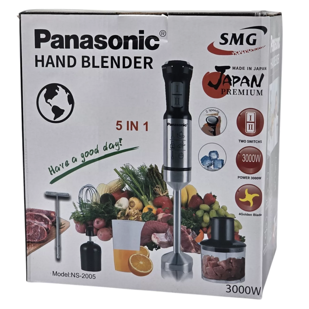 گوشت کوب برقی چندکاره 3000 وات پاناسونیک مدل NS-2005