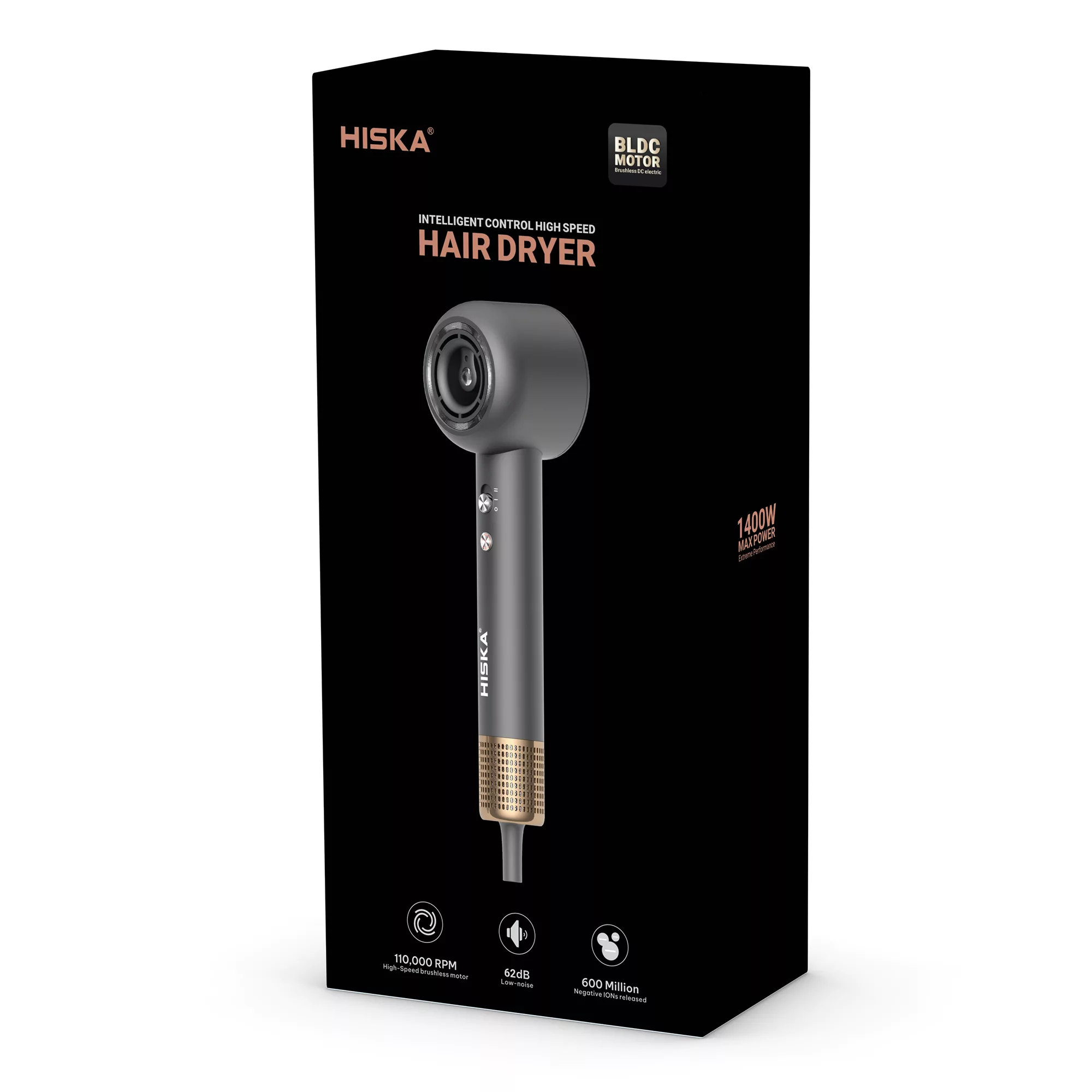 سشوار حرفه ای 1400 وات هیسکا مدل H5262