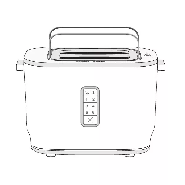 توستر 2 اسلایس گرنیه مدل T800ORAB
