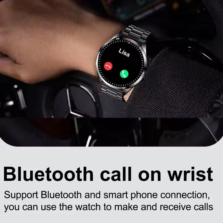 ساعت هوشمند مدل HD Screen Business NFC دارای قابلیت های صفحه نمایش لمسی، کنترل موسیقی (Music Player)، کنترل سطح اکسیژن خون، قابلیت مکالمه از طریق بلوتوث، قابلیت تغییر طرح ساعت یا تم، ضد آب بند فلز