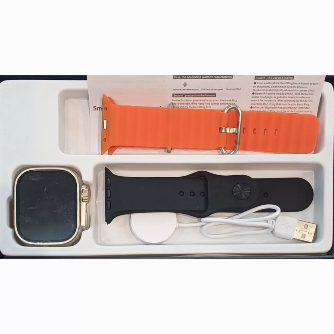 ساعت هوشمند 49 میلیمتری آی اسمارت مدل MS16 با دو بند سیلیکونی