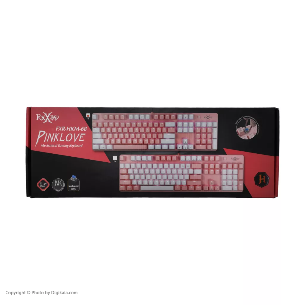 کیبورد مخصوص بازی فاکس ری مدل FXR-HKM-68