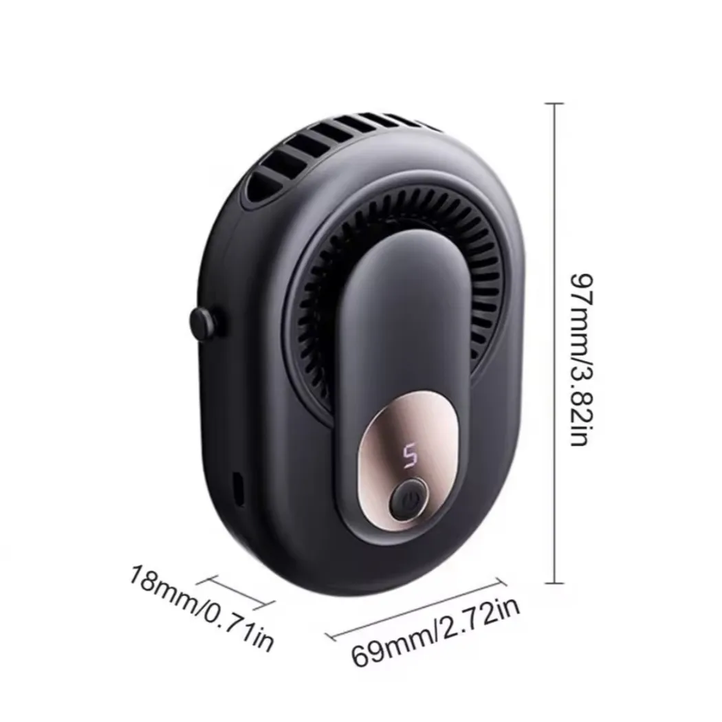 پنکه شارژی گردنی مدل YZ-Y10 ظرفیت ۲۰۰۰ میلی آمپر