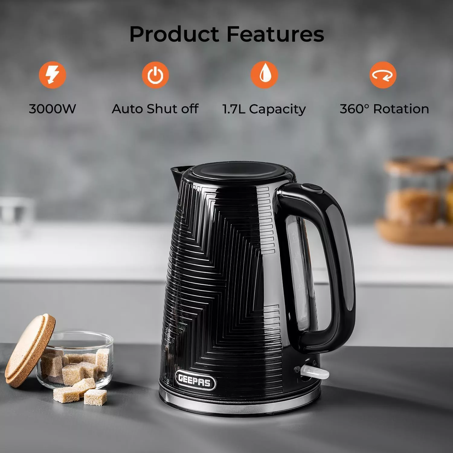 کتری برقی جی پاس مدل GK38066UK-BK