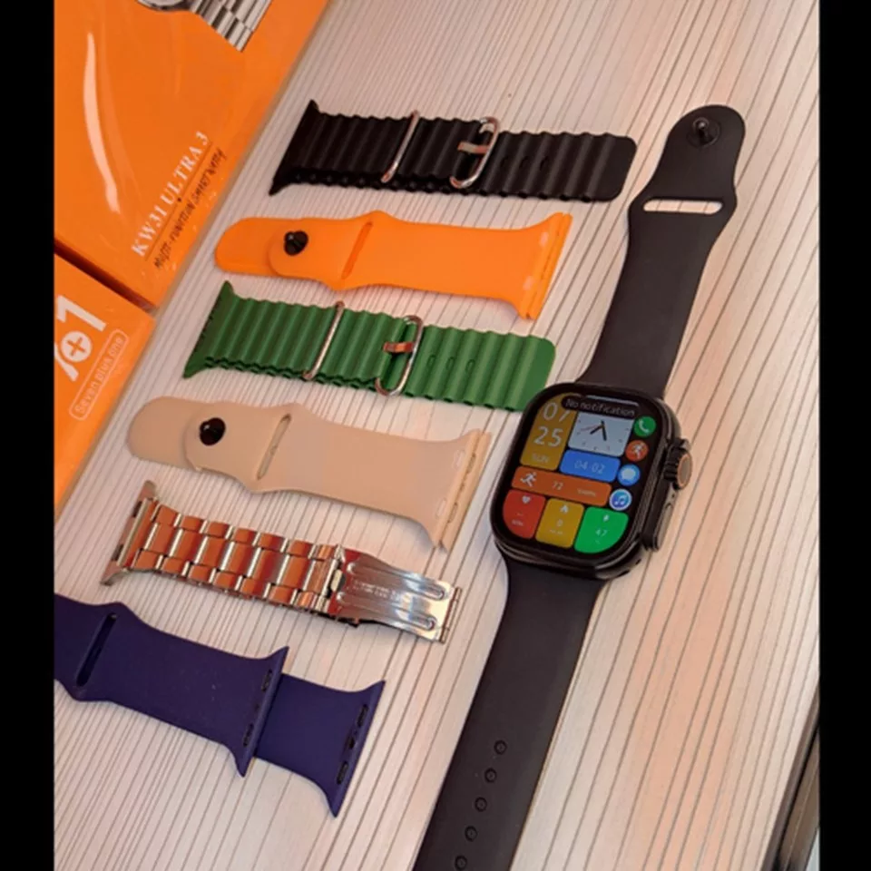 ساعت هوشمند 49 میلی‌متری مدل KW31 ULTRA3 با بند فلزی