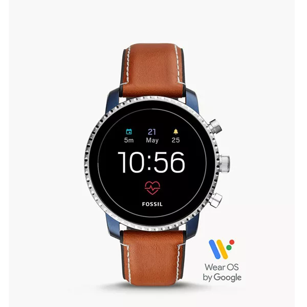 ساعت هوشمند فسیل مدل FTW4016 دارای قابلیت های صفحه نمایش رنگی بند چرم