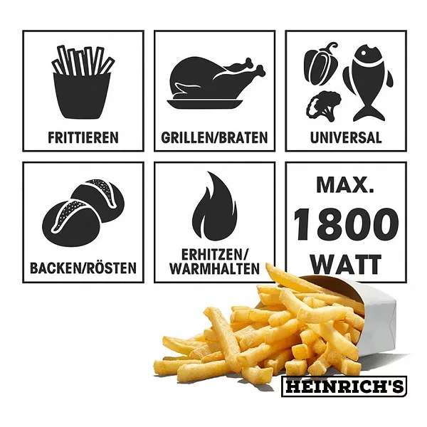 سرخ کن بدون روغن هنریچ مدل HR-8204