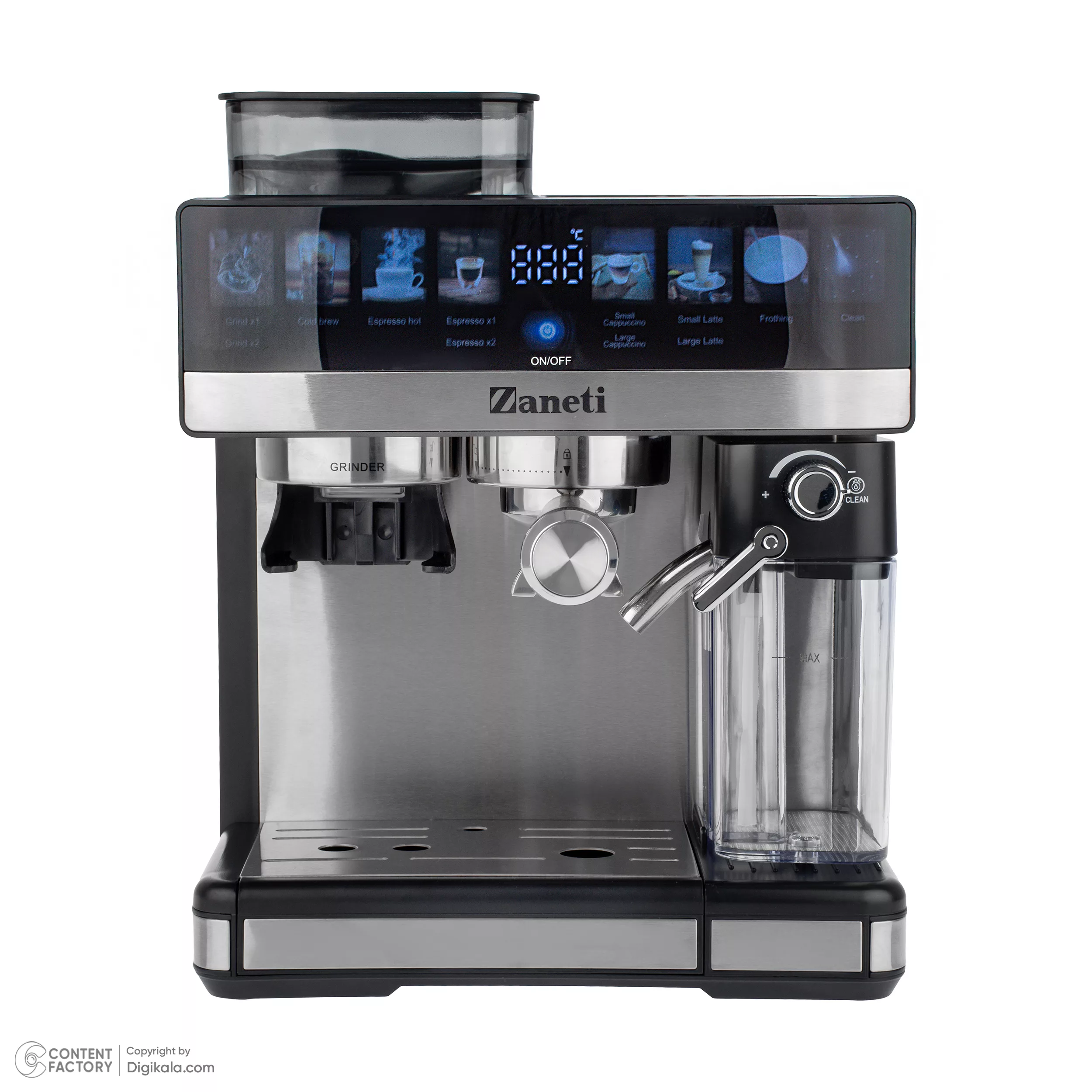 اسپرسو ساز 2500 میلی‌لیتر زانتی مدل ZZDREF-20MTG2M12A