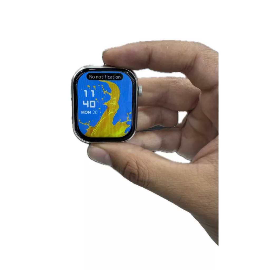 ساعت هوشمند 45 میلی متری کیکویر مدل kw30 max with 7 band با بند سیلیکونی