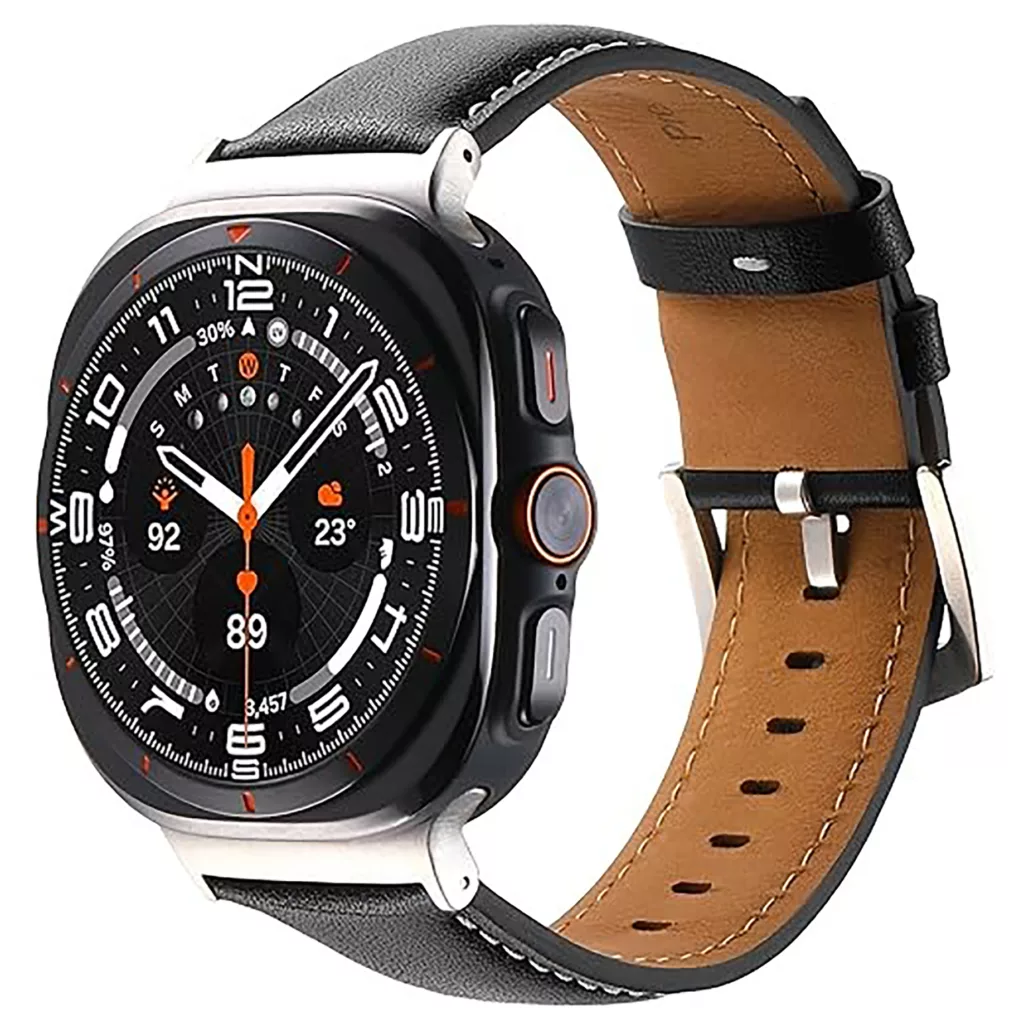 ساعت هوشمند 49 میلی متری ویزمی مدل ws x7 ultra با سه بند سیلیکونی، فلزی و چرم مصنوعی