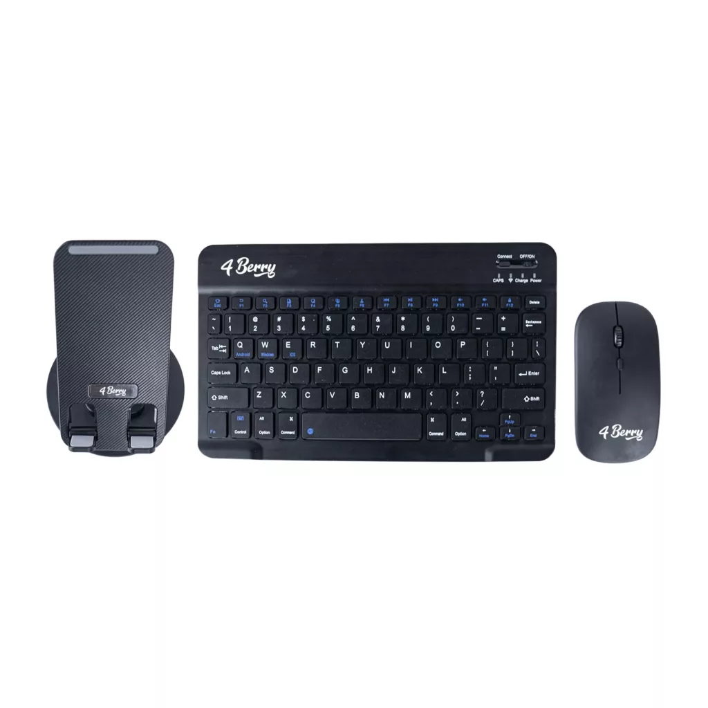 کیبورد و ماوس فوربری مدل BBWL-01 به همراه پایه نگهدارنده گوشی موبایل