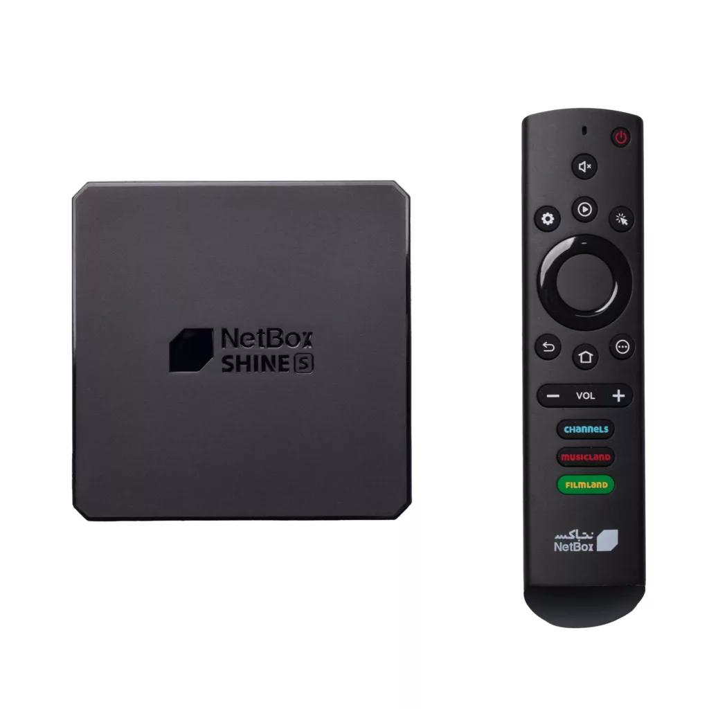اندروید باکس نت باکس مدل شاین اس به همراه ۳ ماه اشتراک رایگان فیلیمو