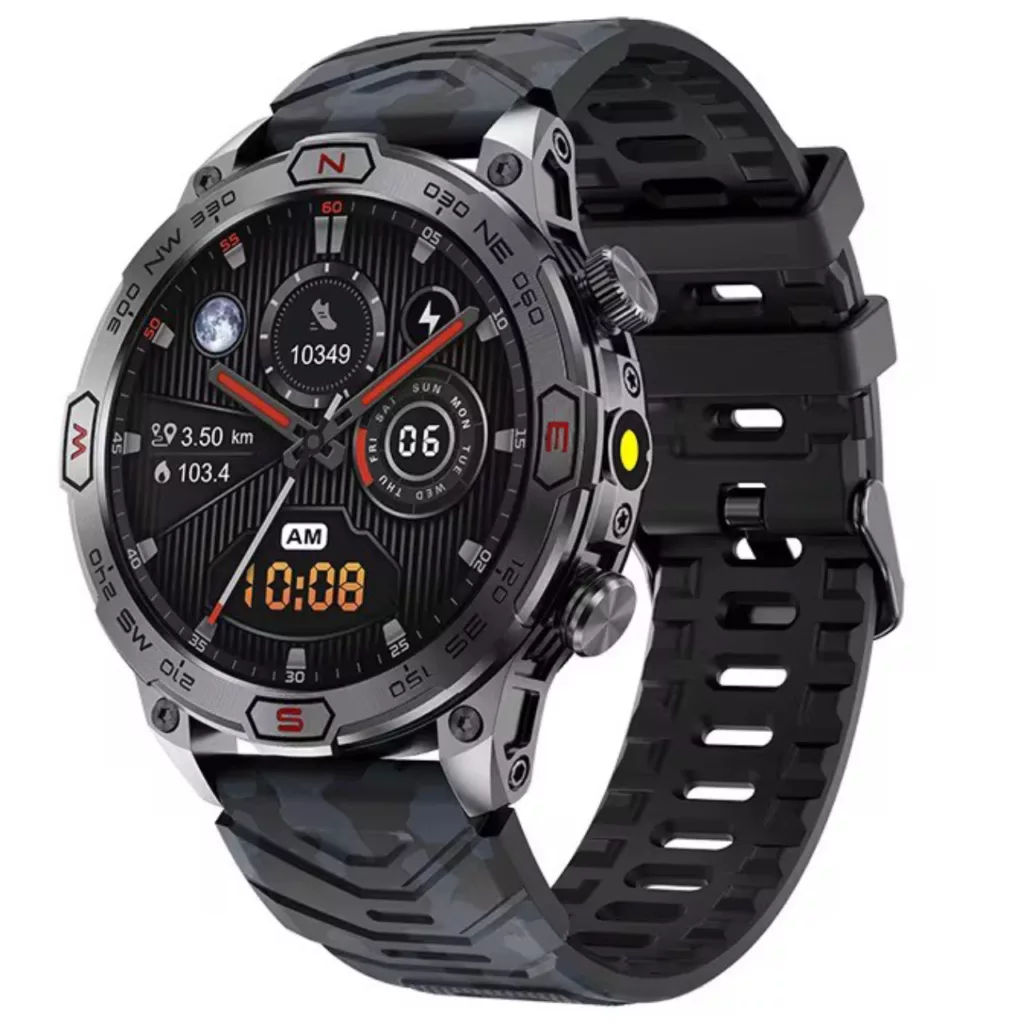 ساعت هوشمند 1.43 میلیمتری مدل KC86 با بند سیلیکونی