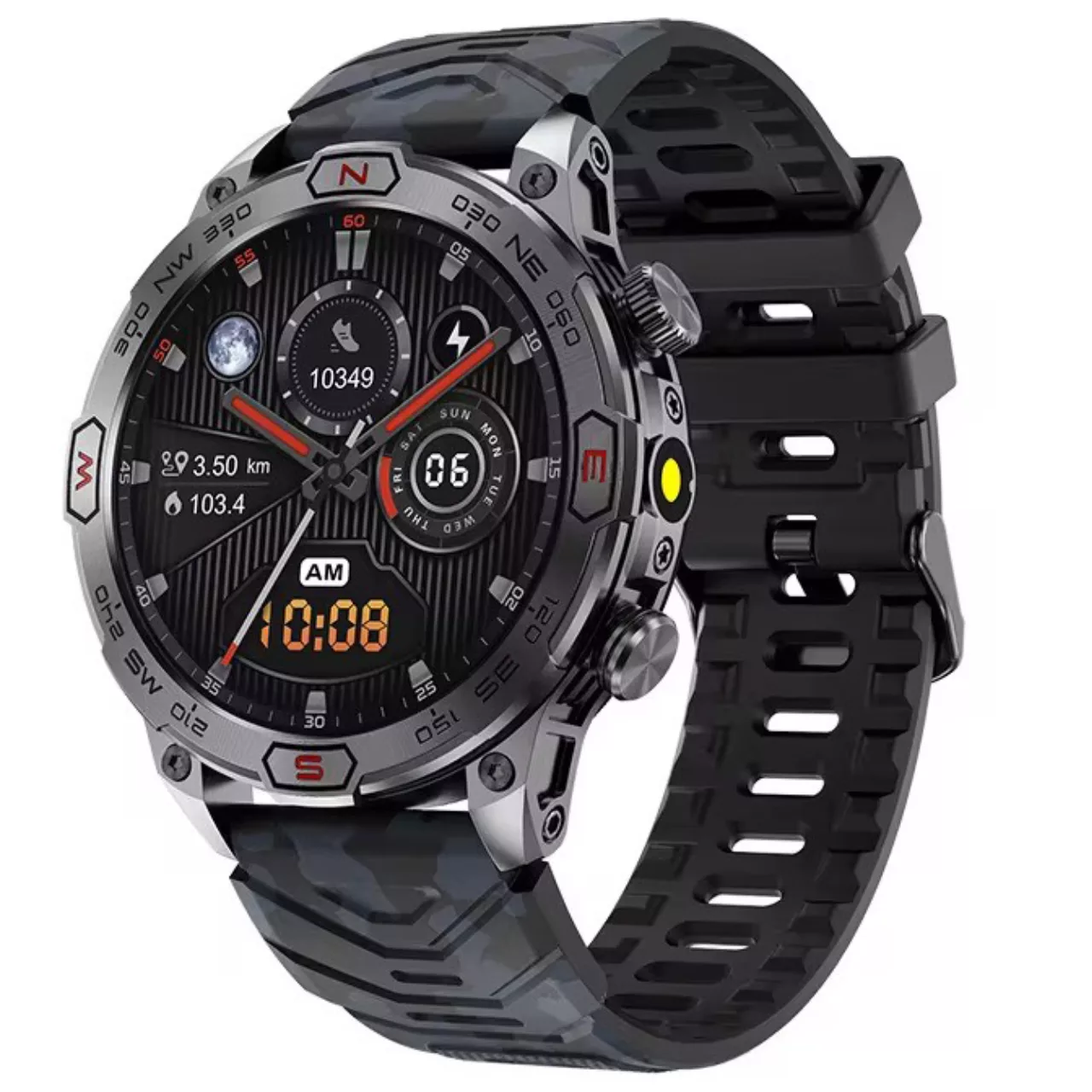 ساعت هوشمند 1.43 میلیمتری مدل KC86 با بند سیلیکونی