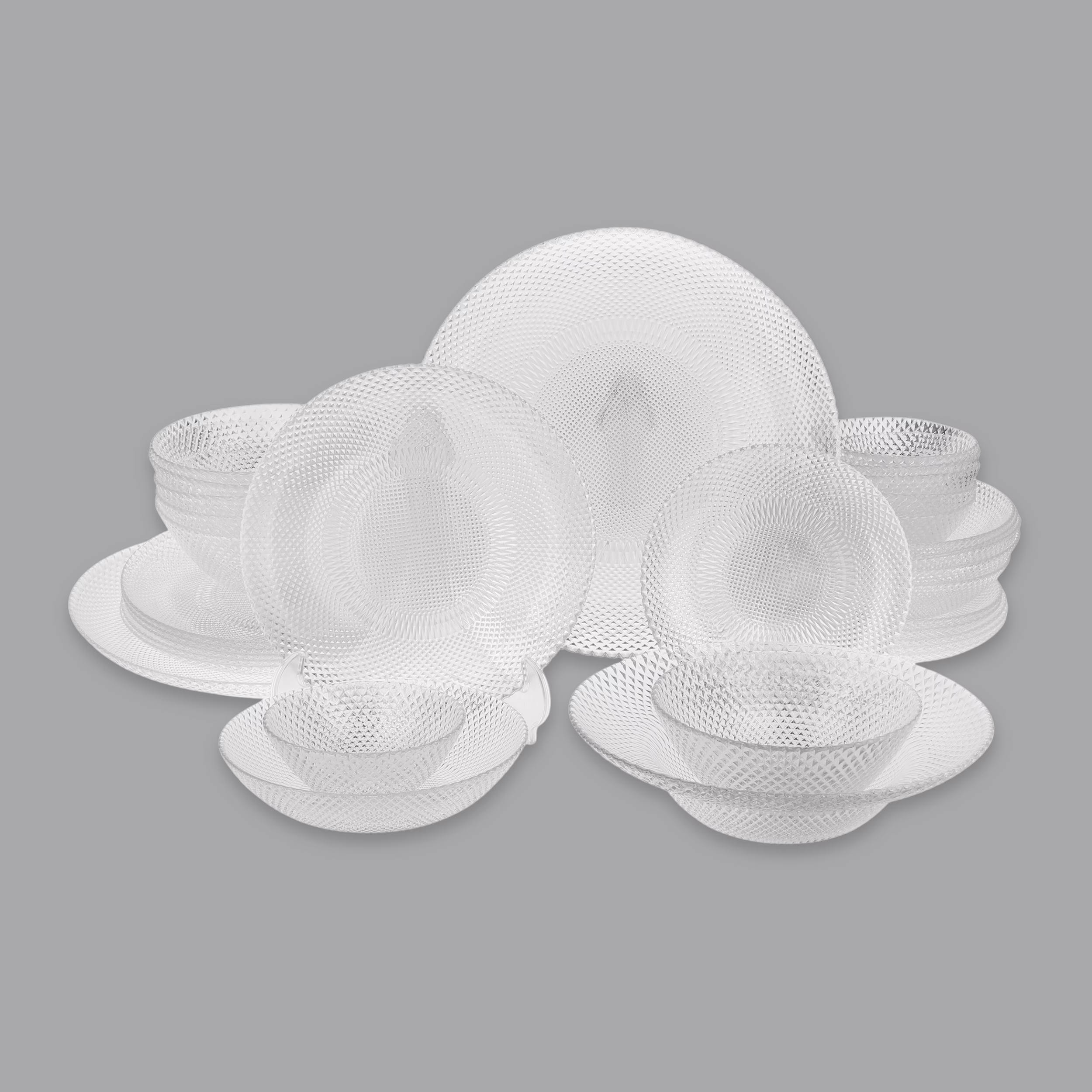 سرویس غذاخوری 33 پارچه 6 نفر نوری تازه مدل پیکسل کد NT20002100T