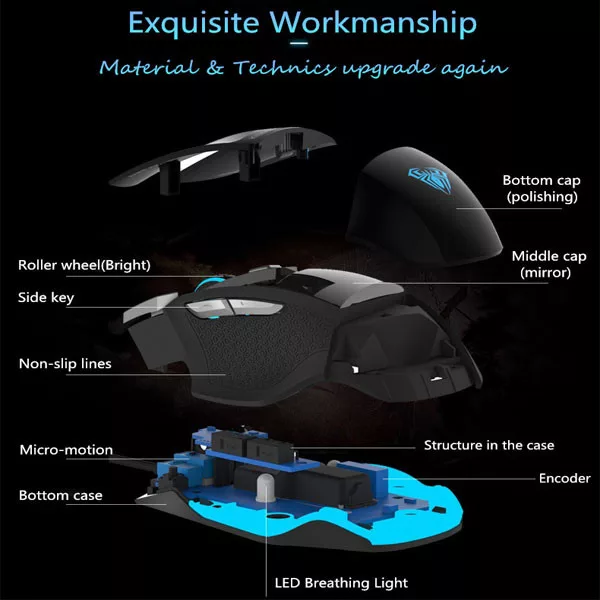 ماوس بی سیم مخصوص بازی آئولا مدل S12