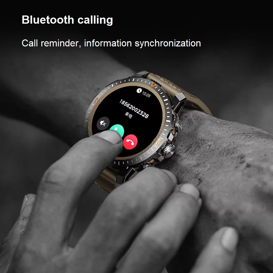 ساعت هوشمند 1.43 اینچی ریمکس مدل 12 با بند سیلیکونی