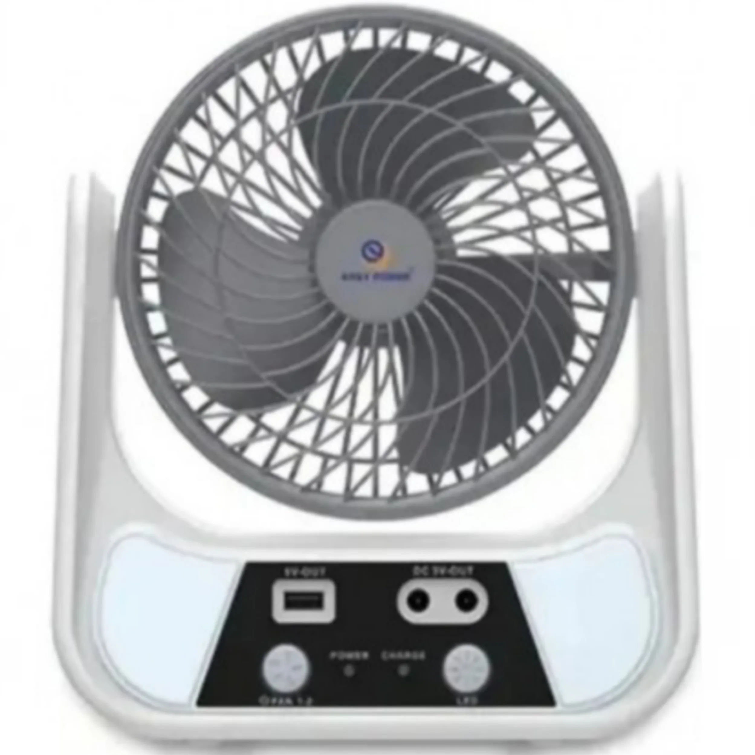 پنکه شارژی مدل صفحه خورشیدی ظرفیت 3000 میلی آمپر ساعت