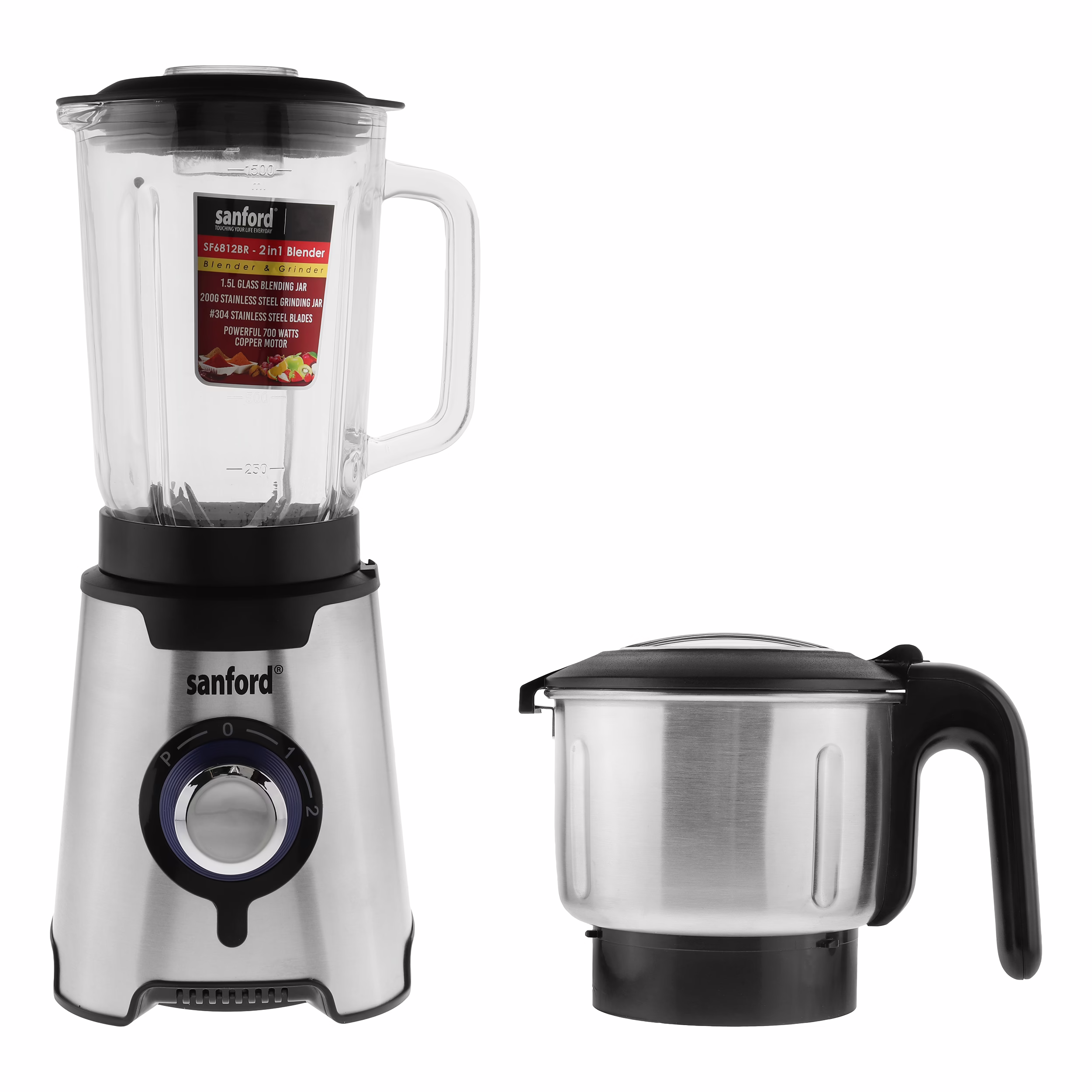 مخلوط کن و آسیاب کن 1.5 لیتری سانفورد مدل SF6812BR