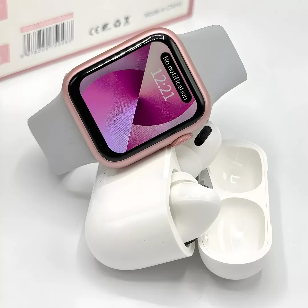 ساعت هوشمند 41 میلی متری ویسمی مدل X33 MINI با بند فلزی به همراه هدفون