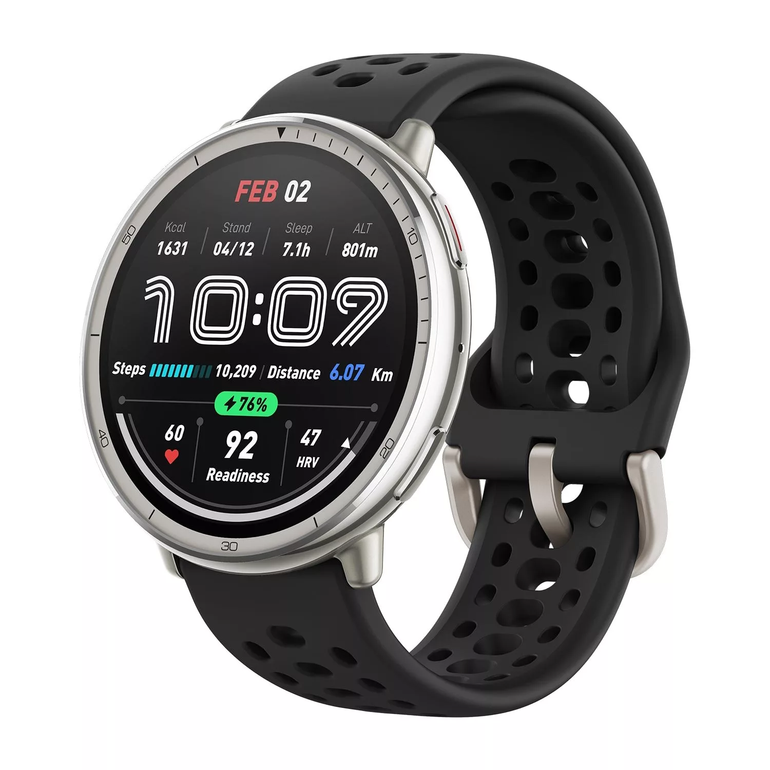 ساعت هوشمند 44 میلی متری آمازفیت مدل BS ACTIVE 2 SMART WATCH بند سیلیکونی