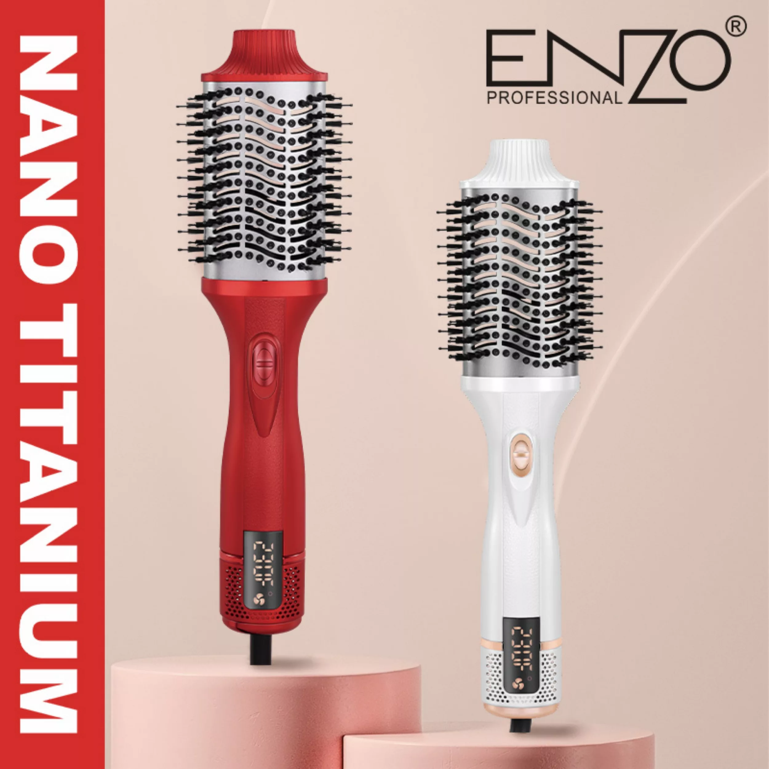 سشوار برس‌دار حالت‌دهنده 1500 وات انزو پروفیشینال مدل EN-4124