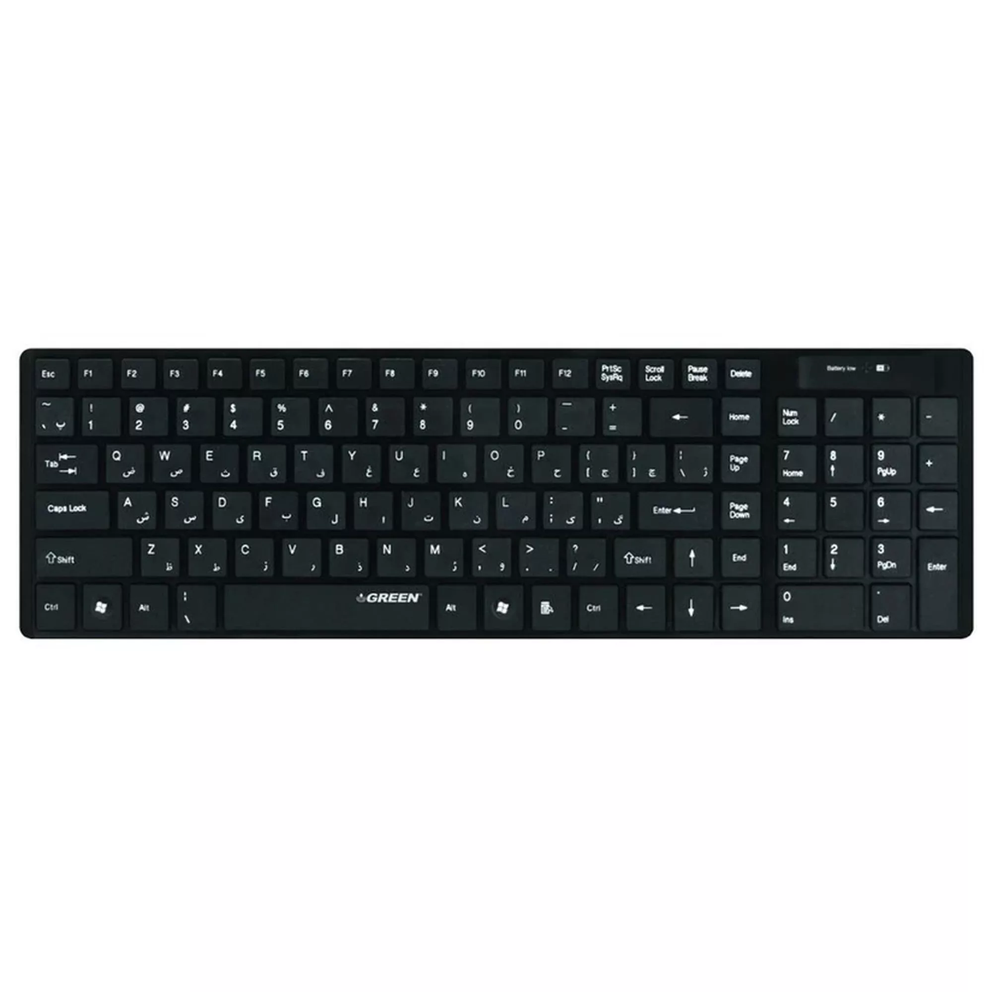 کیبورد بی سیم گرین مدل GK-101W با حروف فارسی