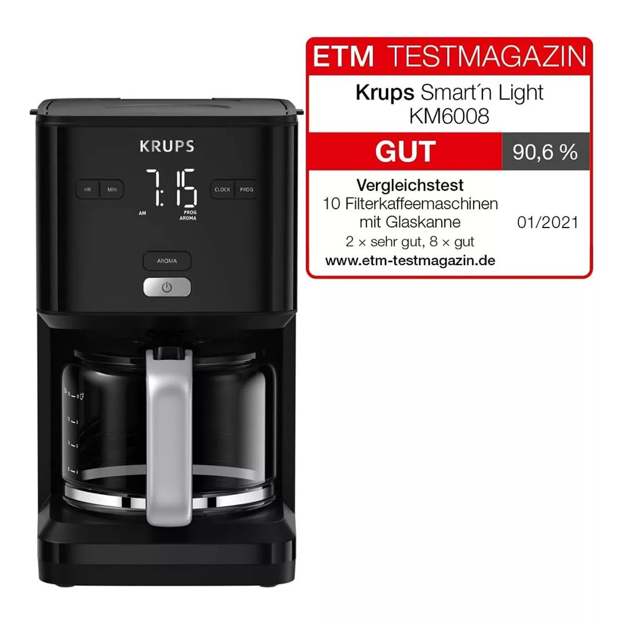 قهوه ساز کروپس مدل Smart'n Light ظرفیت 1250 میلی لیتر