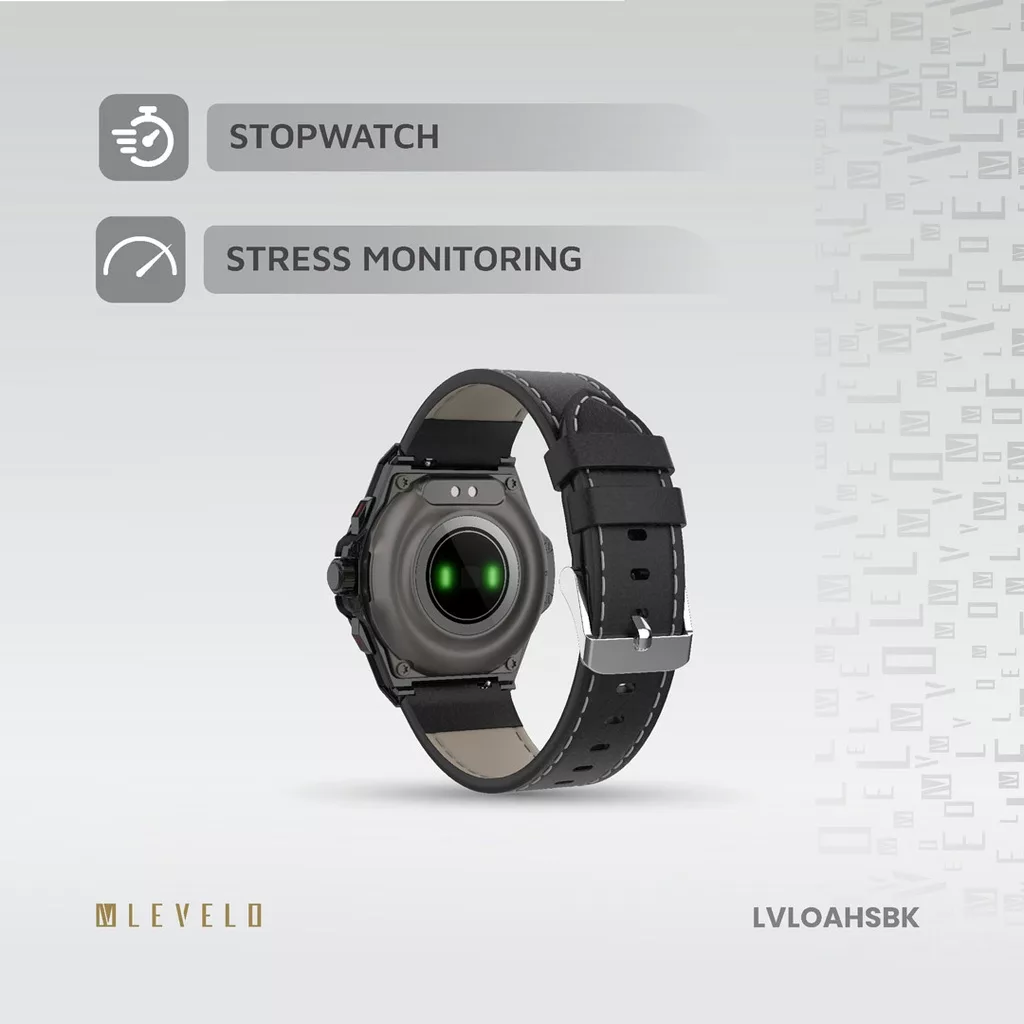 ساعت هوشمند 44 میلی متری لولو مدل Oak Automatique Hybrid بند چرم