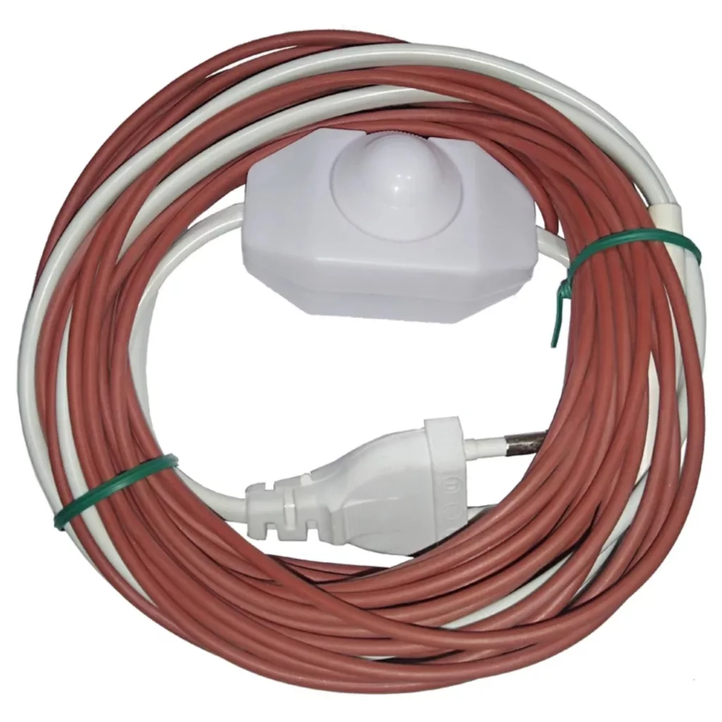 المنت حرارتی مدل گرمایش تخت و تشک سیمی سیلیکونی کره‌ ای SID80W ده متری