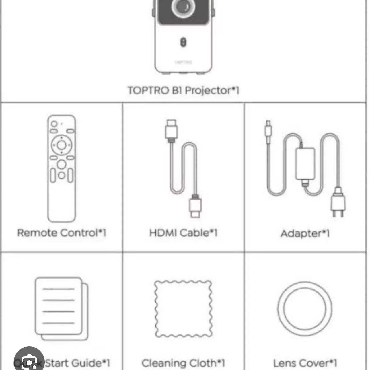 مینی ویدئو پروژکتور توپترو مدل B1