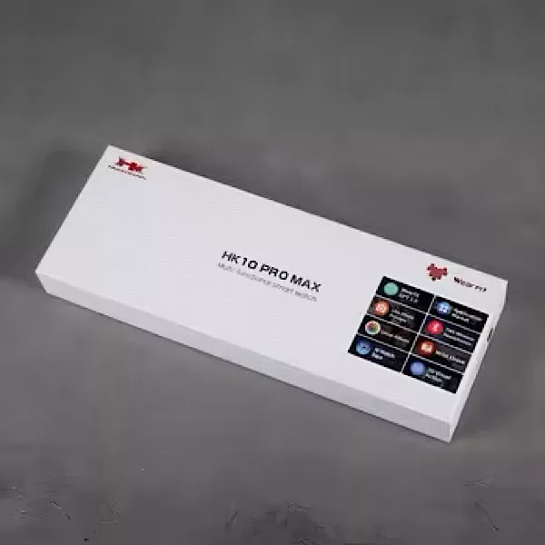 ساعت هوشمند ویرفیت مدل hk10 pro max دارای قابلیت های صفحه نمایش رنگی، پشتیبانی از زبان فارسی در منو و سیستم‌عامل، قابلیت تغییر طرح ساعت یا تم، ضد آب بند سیلیکون
