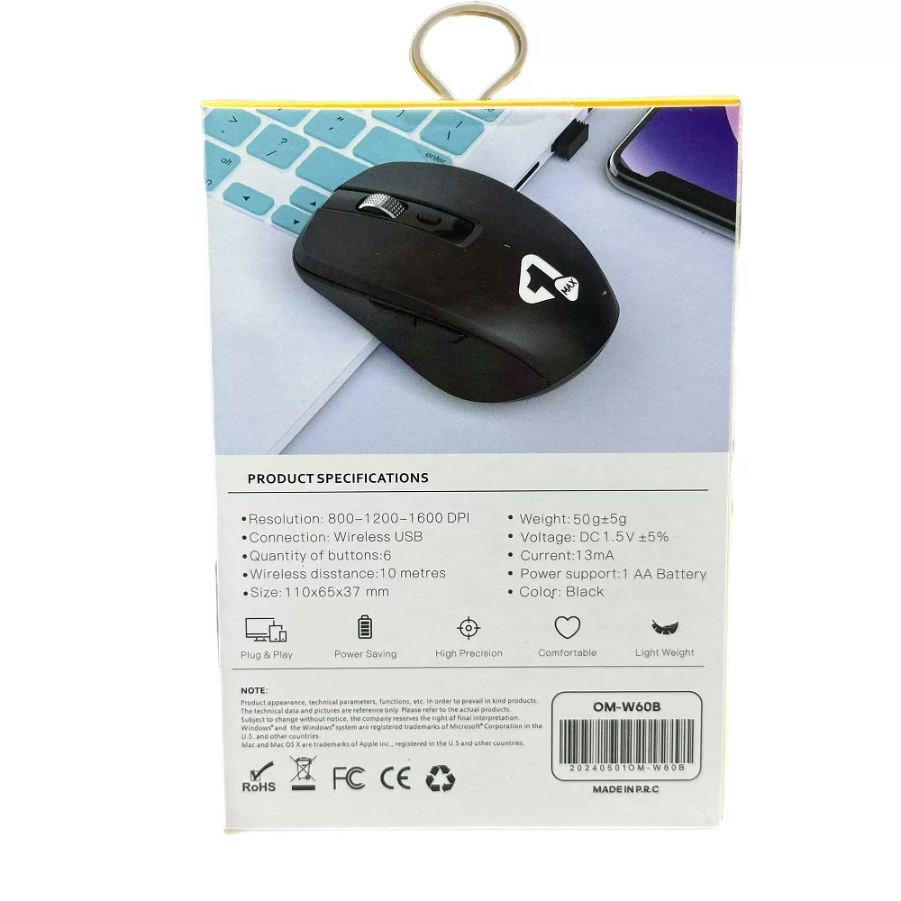 ماوس بی سیم وان مکس مدل OM-W60