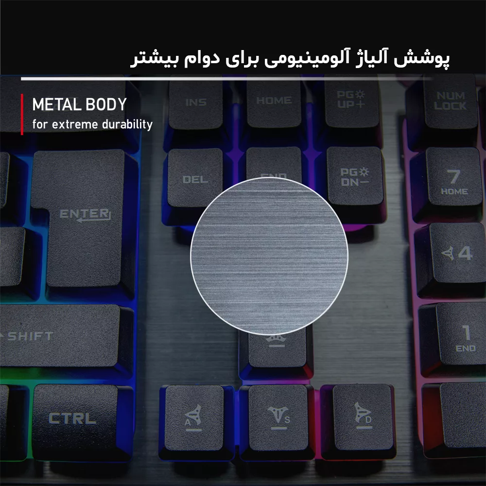 کیبورد و ماوس مخصوص بازی فنتک مدل MAJOR KX-302s