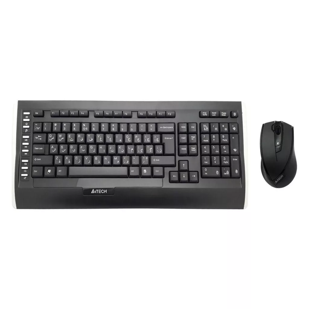 کیبورد و ماوس بی سیم ای فورتک مدل 9300F