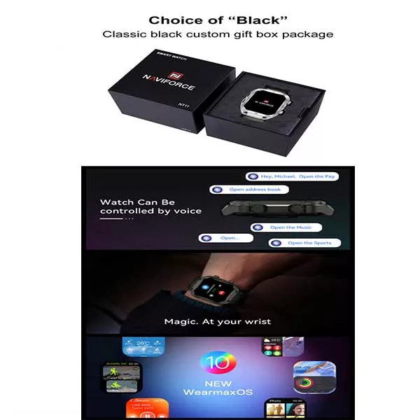 ساعت هوشمند نیوی فورس مدل N11S/B