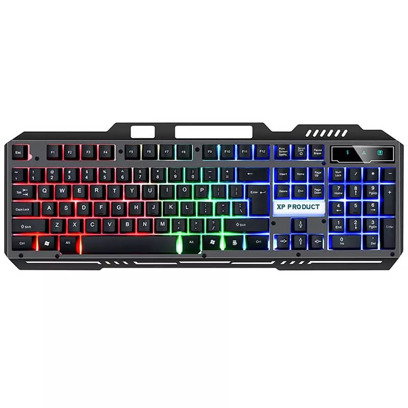کیبورد گیمینگ ایکس پی-پروداکت مدل XP-10200K، سوییچ هیبریدی، Full-size، نورپردازی RGB