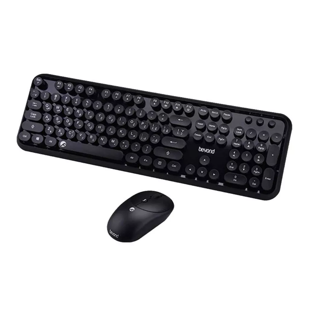 کیبورد و ماوس بی سیم بیاند مدل BMK-8101RF، سوییچ ممبران، Full-Size