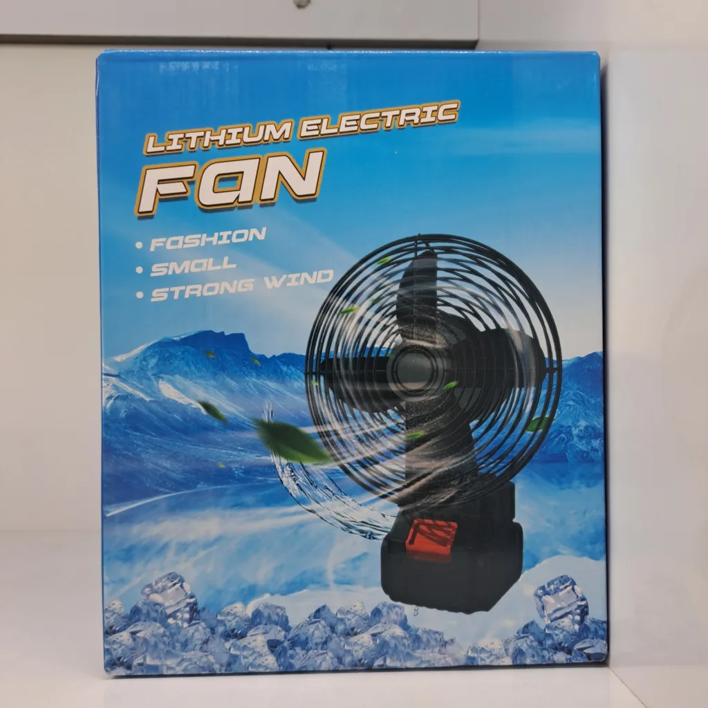 پنکه شارژی لیتیوم مدل EJ-81484-7  ظرفیت ۴۵۰۰ میلی آمپر ساعت