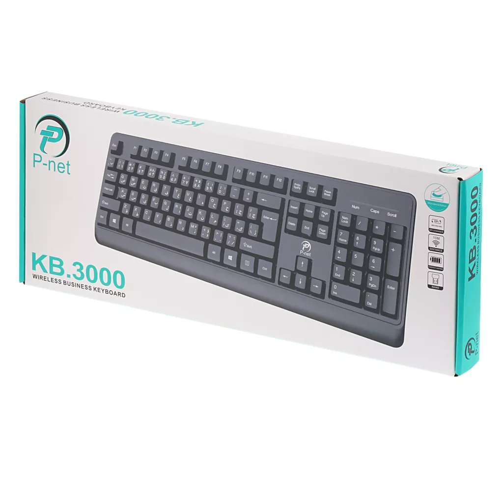 کیبورد با سیم پی نت مدل KB3000