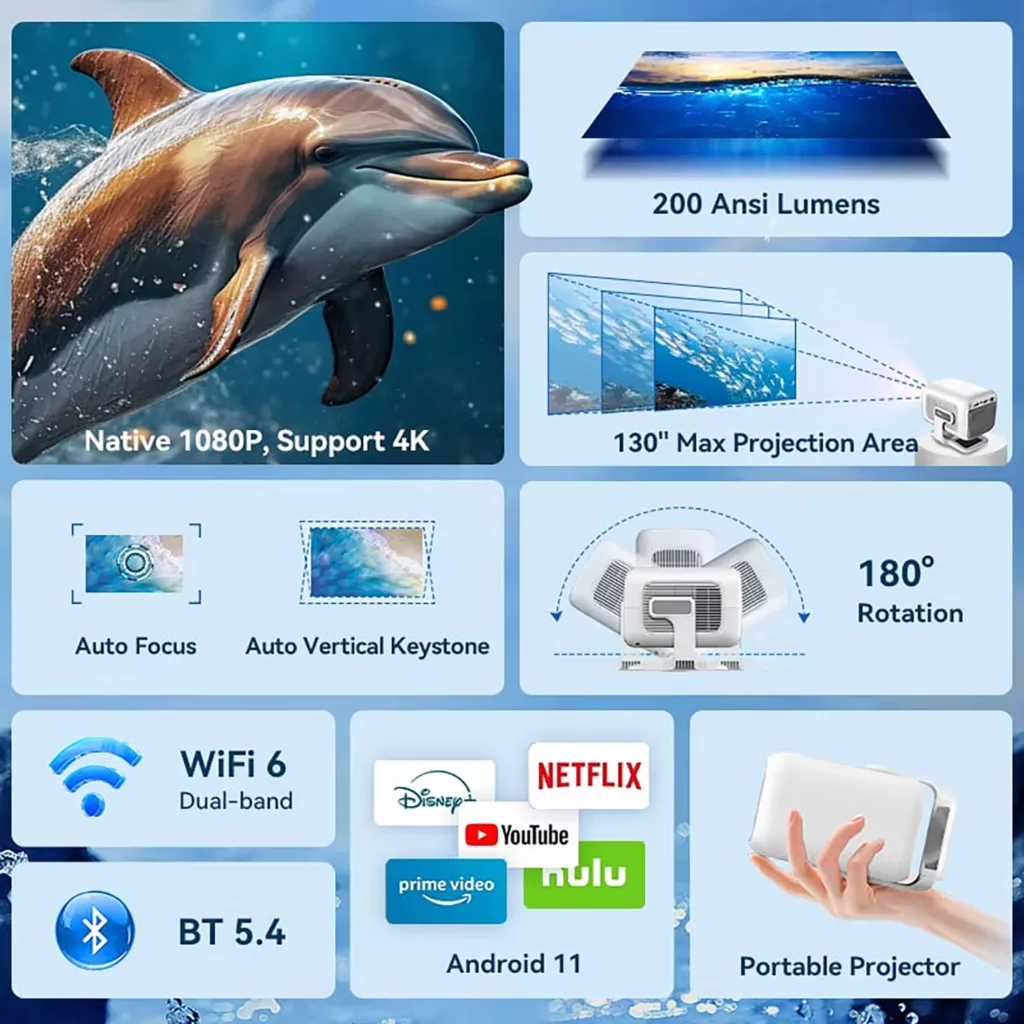 ویدئو پروژکتور فول اچ دی بنیوس مدل BE-VP16