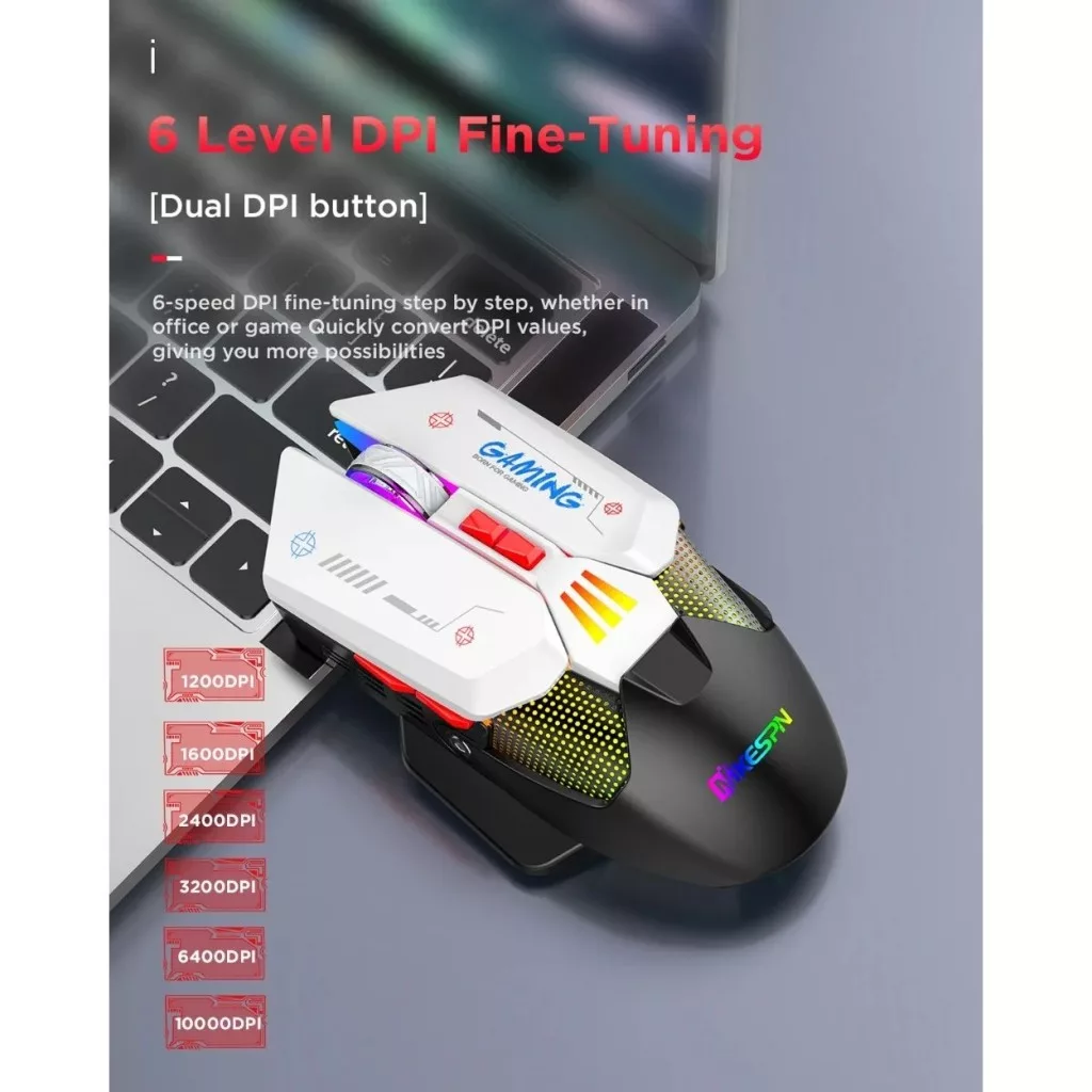 ماوس بی سیم مخصوص بازی ام کی ای اس پی ان مدل W19