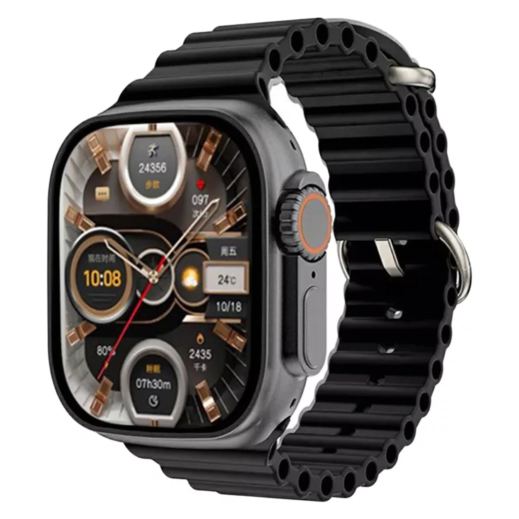 ساعت هوشمند مدل WS-75 ULTRA 2 صفحه نمایش رنگی، کنترل سطح اکسیژن خون بند سیلیکونی