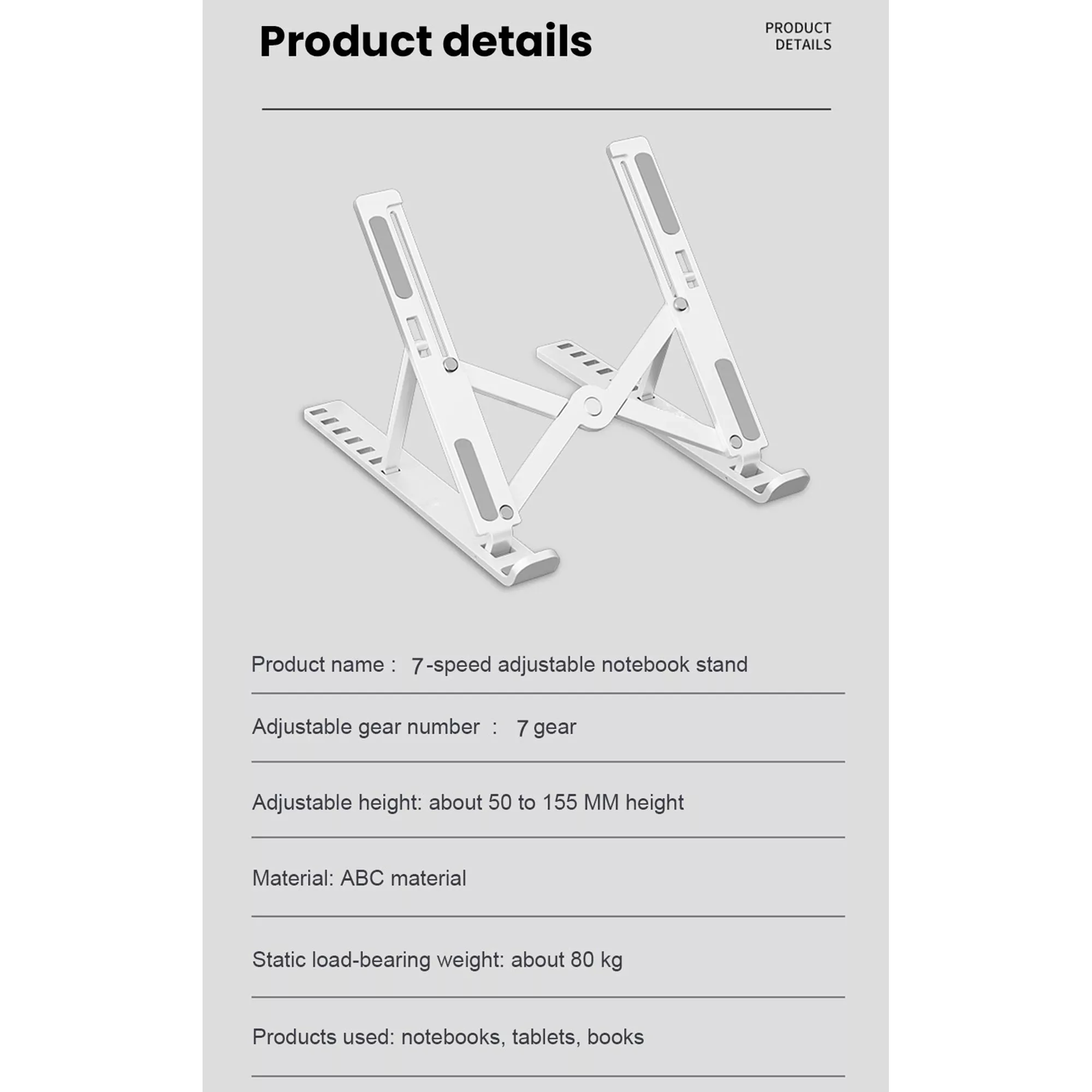 پایه نگهدارنده لپ تاپ مدل LT-01